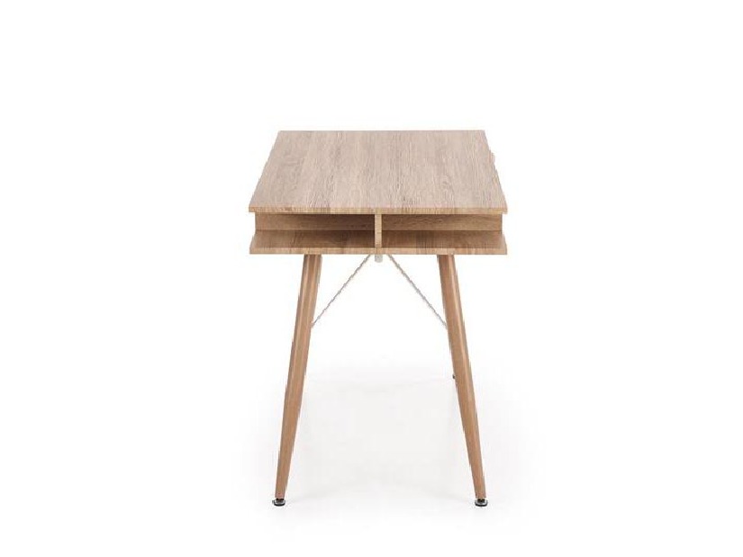 Psací stolek Bernie (světle dřevo + bílá)