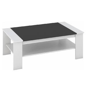 Konferenční stolek Quente (bílá + černá)