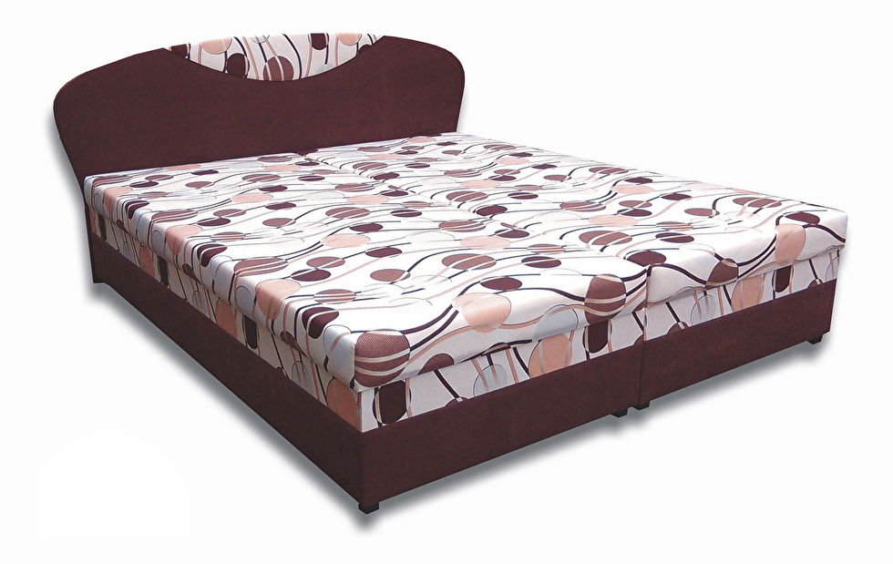 Manželská postel 180 cm Izabela 4 (s pěnovými matracemi) *výprodej