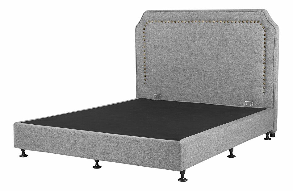 Manželská postel 160 cm COLOGNE 2 (s roštem a matrací) (šedá)