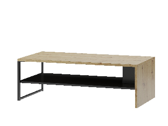 Konferenční stolek Lorren 41 (dub artisan + černá matná)
