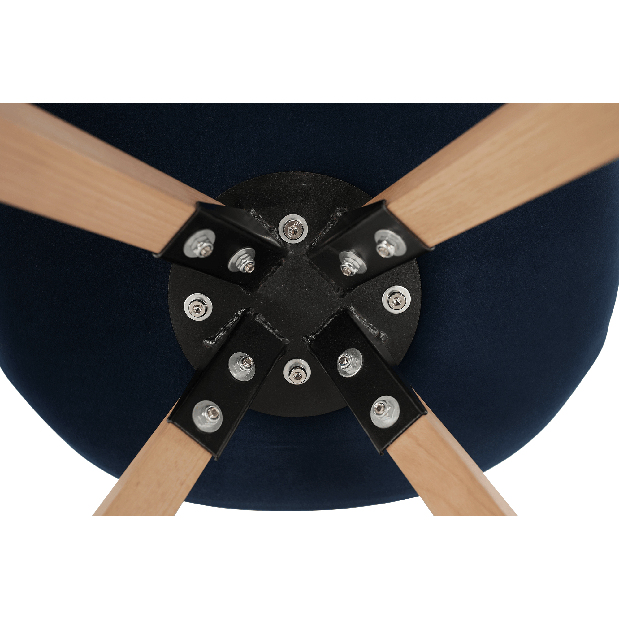 Jídelní židle Fra (modrá + buk)