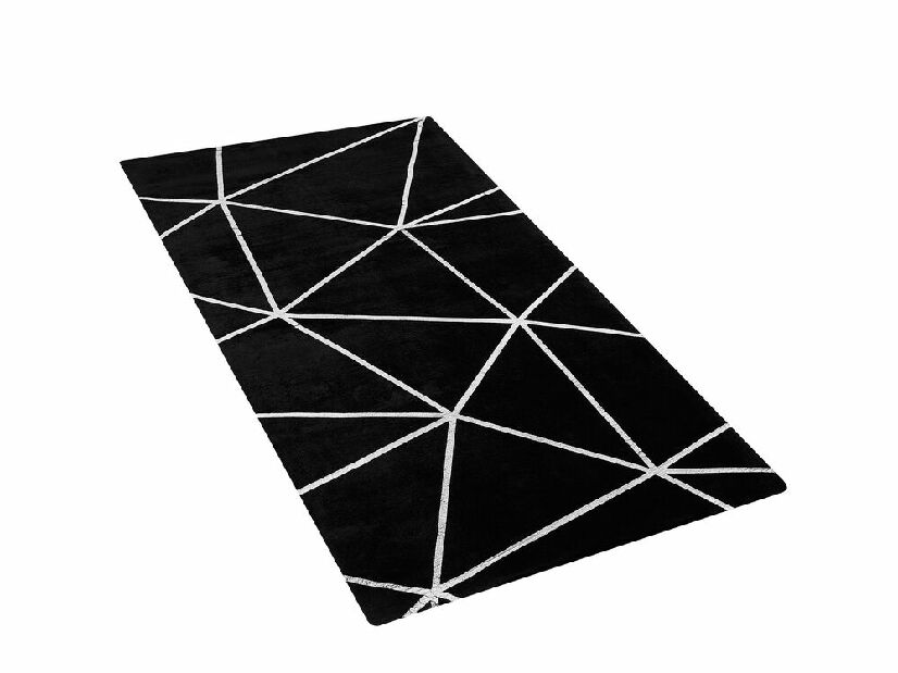 Koberec 80x150 cm HAZVE (látka) (černá) *výprodej