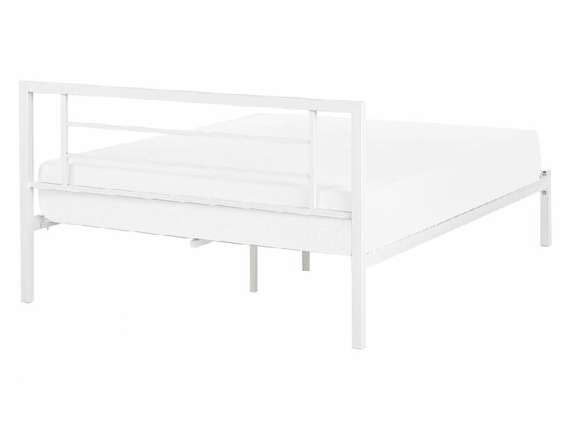Manželská postel 140 cm Cush (bílá) (s roštem)