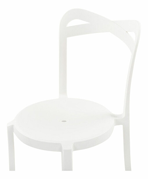 Set 4 ks. jídelních židlí Carey (bílá)