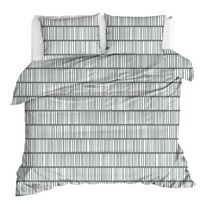 Ložní prádlo 200 x 220 cm Vector (bílé + šedé)