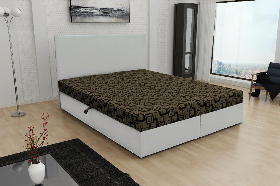 Manželská postel 180 cm Trachalio (s matrací)