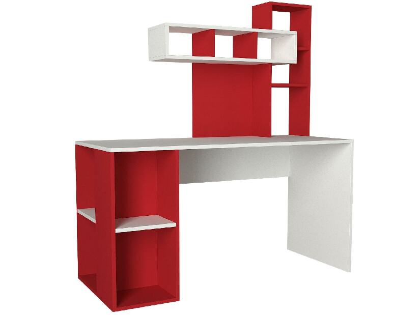 PC stolek Coralline (bílá + červená)