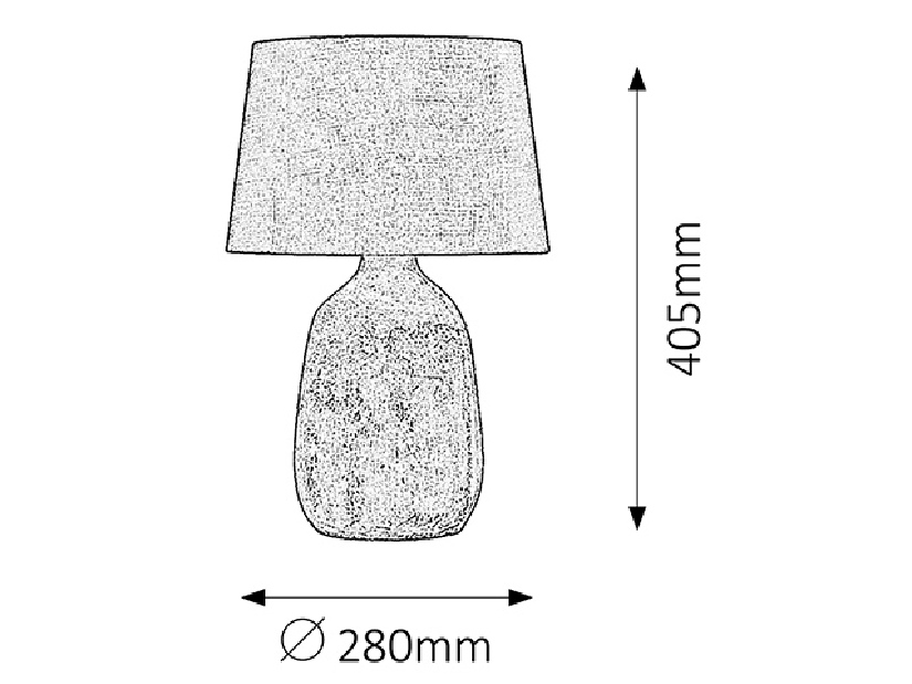 Stolní lampa Judith 4389 (šedá + černá)
