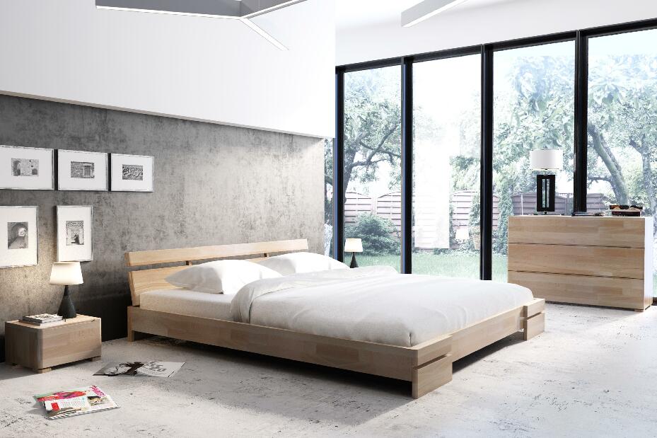 Manželská postel 160 cm Naturlig Bavergen (buk) (s roštem)