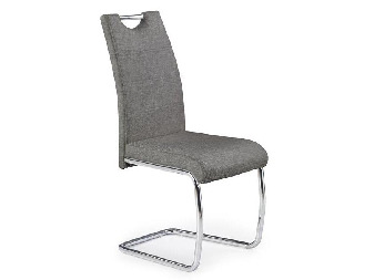 Jídelní židle  Karru (siva + stříbrná)