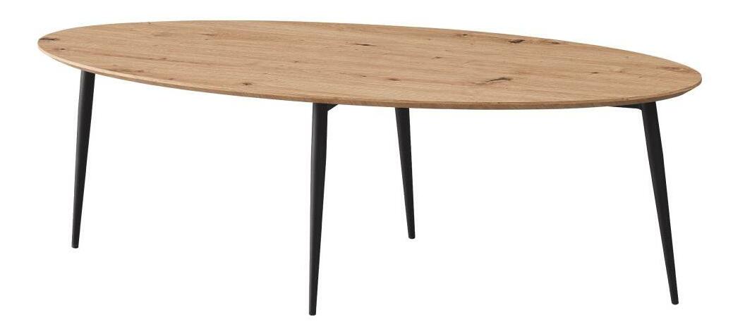 Konferenční stolek SARAM (dub artisan + černá)