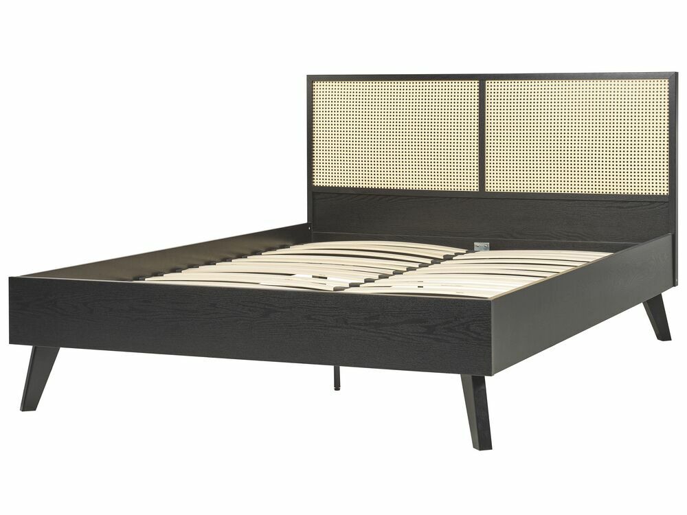 Manželská postel 140 cm Monza (černá)