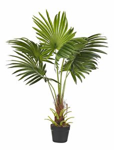 Umělá rostlina v květináči 100 cm Palma (zelená)