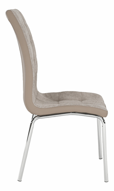 Jídelní židle Gerda new (béžová + chrom)
