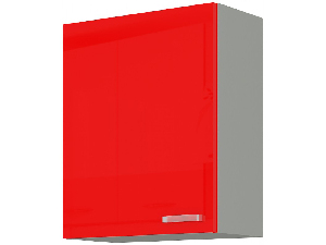 Horní kuchyňská skříňka Roslyn 60 G 72 1F (červená + šedá)