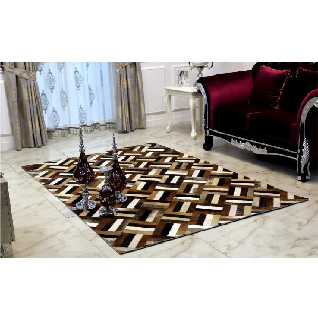 Kožený koberec 120x180 cm Koza typ 2