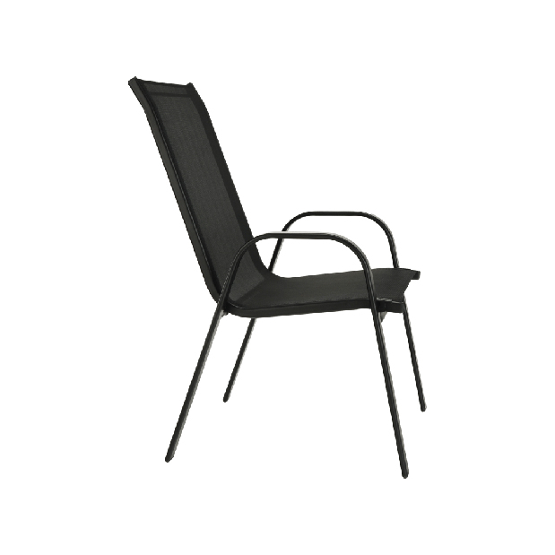 Set 3 ks. zahradních židlí Morel (černá) *výprodej