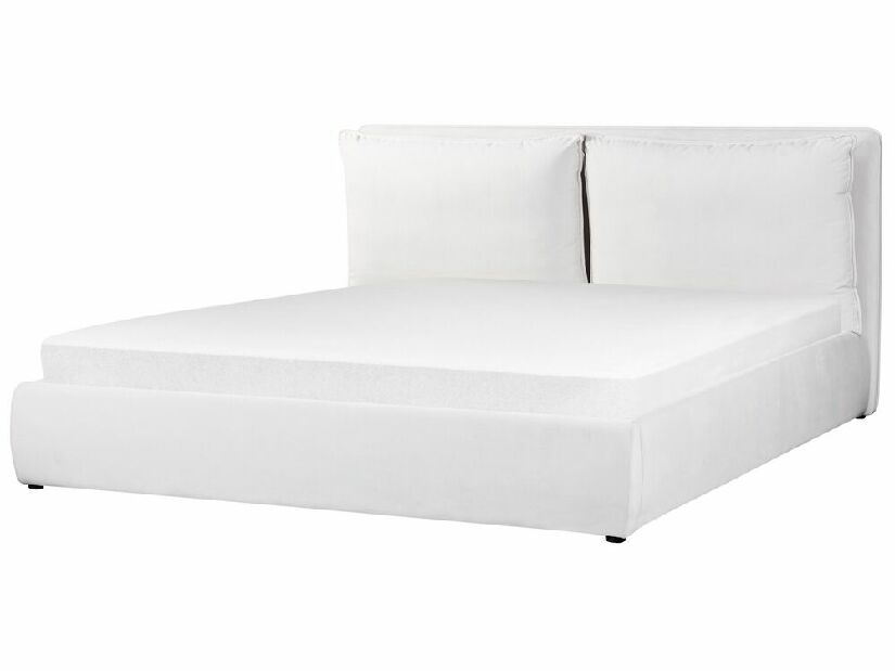 Manželská postel 180 cm Berit (bílá) (s roštem) (s úl. prostorem)