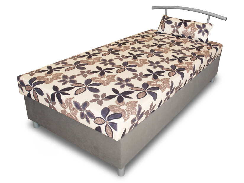 Jednolůžková postel (válenda) 100 cm Benab Elson 100 (s roštem, matracem a snímatelný polštářem)