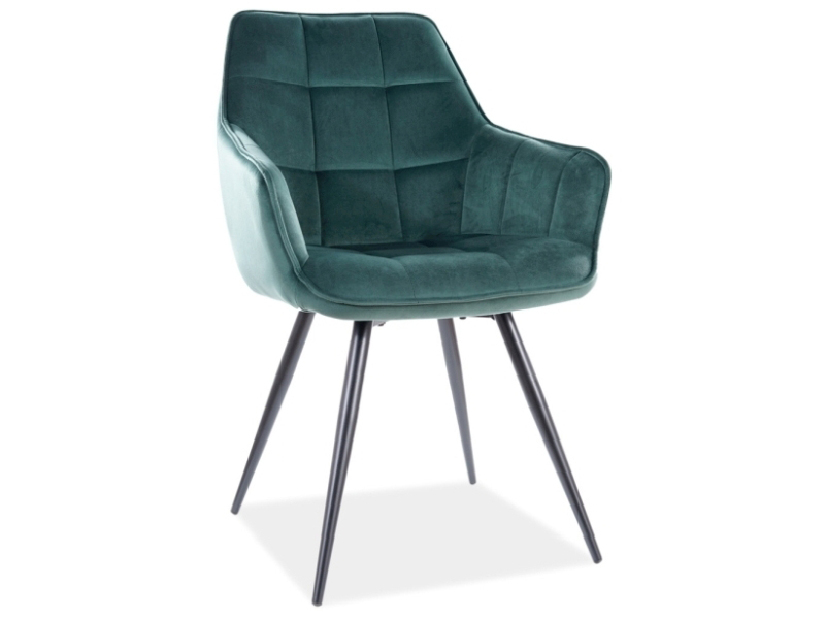 Jídelní židle Leslee (zelená + černá)
