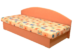Jednolůžková postel (válenda) 80 cm Eda 3 (s pružinovou matrací)