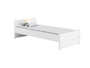 Dětská postel 200x90 cm Marcel I (s roštem a matrací) (bílá)
