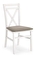 Jídelní židle Delmar bílá (bílá + béžová)