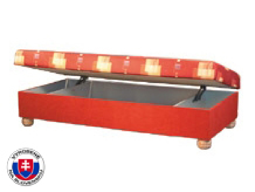 Jednolůžková postel (válenda) 90 cm Micah (s pružinovou matrací)