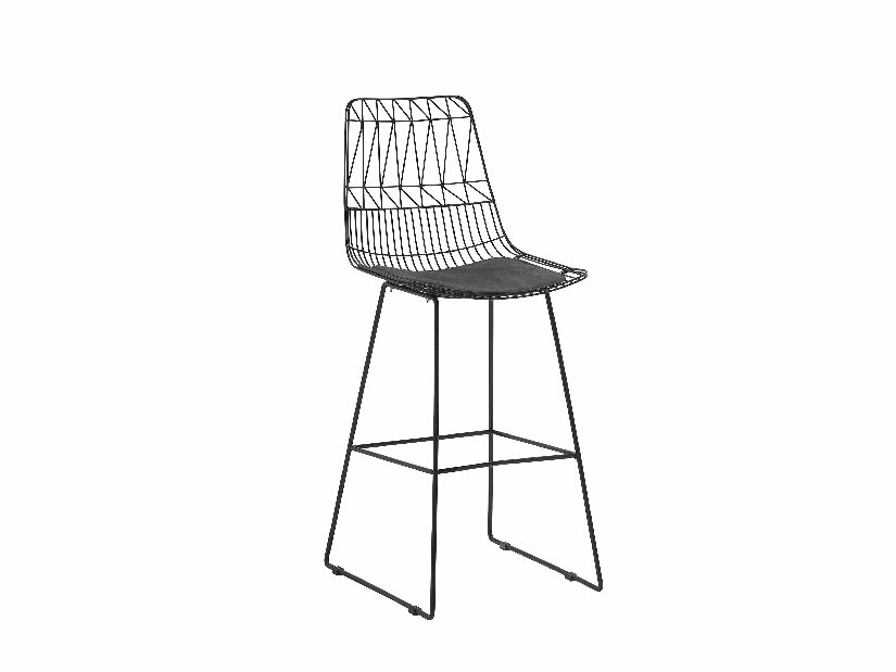 Set 2ks. barových židlí Pesto (černá)