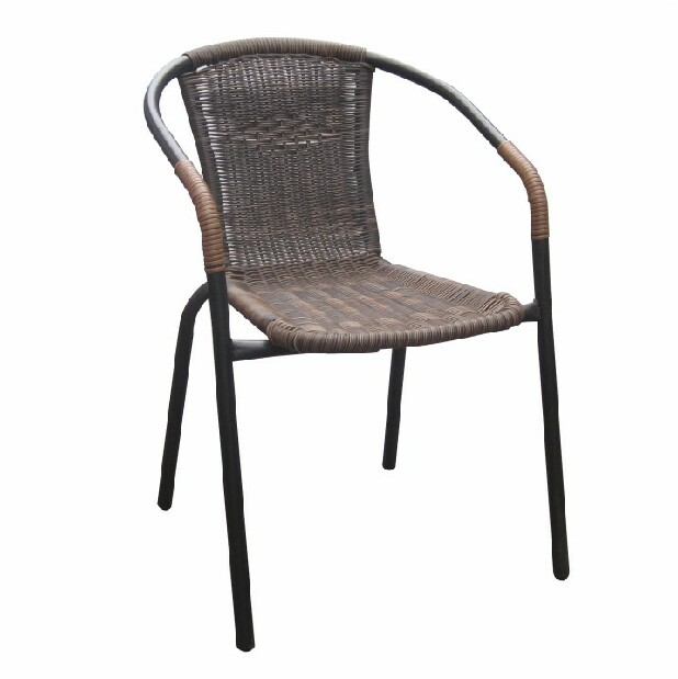 Zahradní židle Durley (hnědá + černá) *výprodej