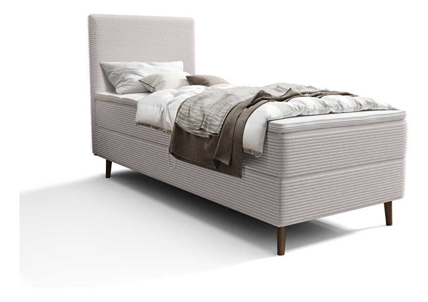 Jednolůžková postel 80 cm Napoli Bonell (bílá) (s roštem, bez úl. prostoru)