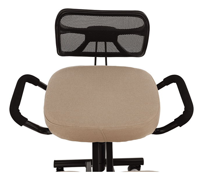 Ergonomická kancelářská židle Rusu (béžová + černá)