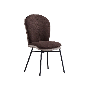 Jídelní židle Siderit (terakota + tmavě šedá)