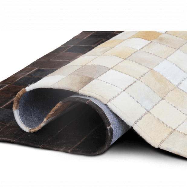Luxusní kožený koberec 170x240 cm Koza typ 7
