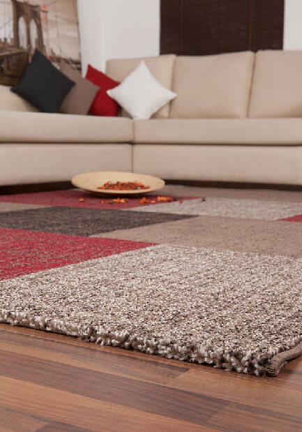 Kusový koberec Modern 105 Red (60x110 cm) *výprodej