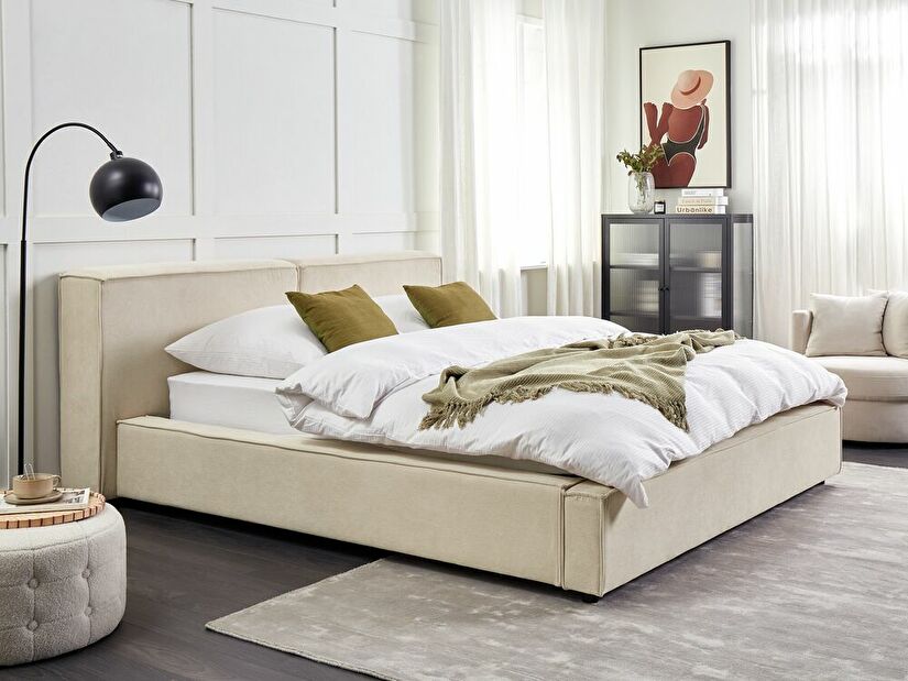 Manželská postel 160 cm Linza (béžová)