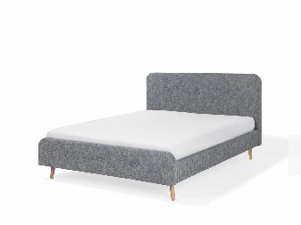 Manželská postel 140 cm ROME (s roštem) (světle šedá)