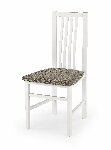 Jídelní židle Pawel (bílá + béžová)