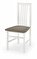 Jídelní židle Pawel (bílá + béžová)