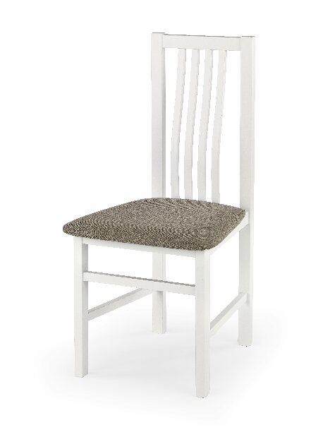 Jídelní židle Pawel (bílá + béžová) *výprodej