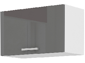 Horní kuchyňská skříňka Saria 60 OK 40 (lesk šedý)