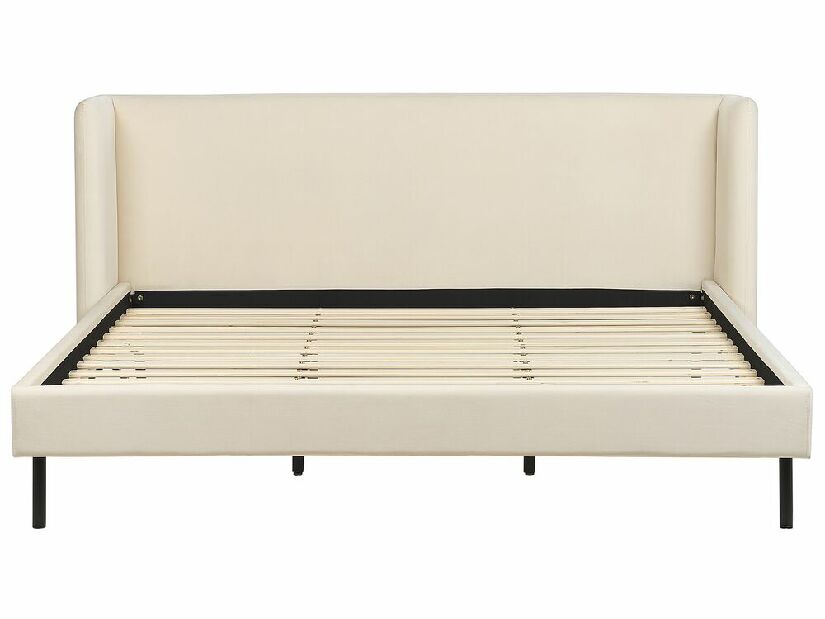 Manželská postel 180 cm Aimei (béžová) (s roštem)