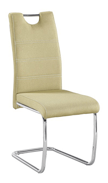Jídelní židle Abalia New (zelená + chrom)