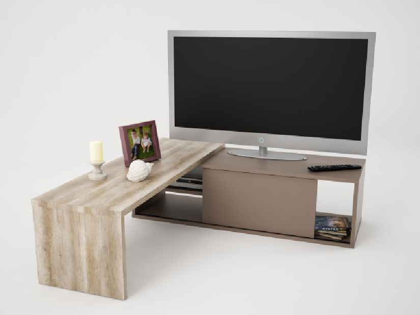 TV stolek/skříňka Rodas (lawa + dub canyon)