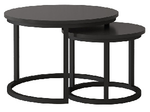 Set konferenčních stolků Tulin (černá)