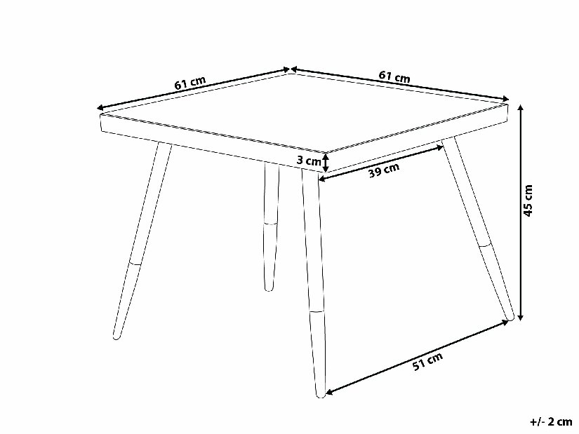 Konferenční stolek Madina (bílá)