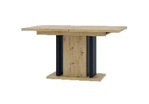 Jídelní stůl Wogrun (artisan + černá) (pro 6 až 8 osob)