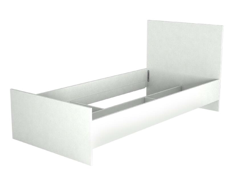 Jednolůžková postel 90 cm Ernesto (bílá)