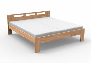 Manželská postel 180 cm Neoma (masiv buk)